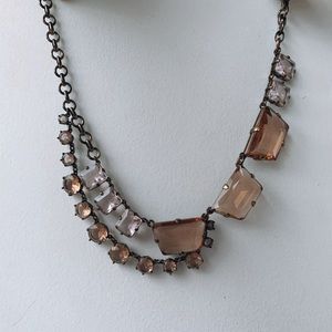 J. Crew Layered Gem Necklace